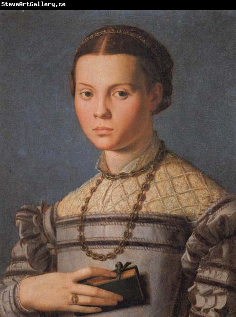 Agnolo Bronzino Portrait of a Little Gril with a Book
